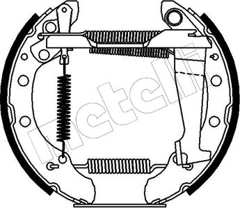 Metelli 51-0107 - Drum Brake Shoe Set car-mod.net