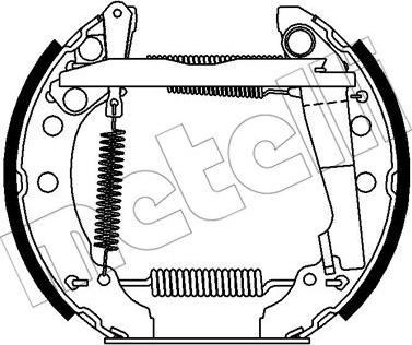 Metelli 51-0368 - Drum Brake Shoe Set car-mod.net