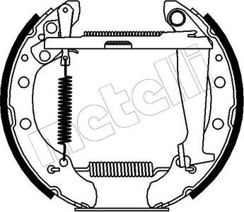 Metelli 51-0235 - Drum Brake Shoe Set car-mod.net