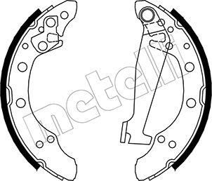 Metelli 53-0468 - Drum Brake Shoe Set car-mod.net