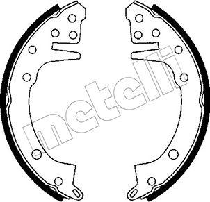 Metelli 53-0598 - Drum Brake Shoe Set car-mod.net