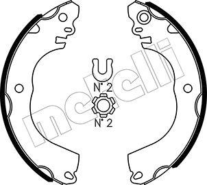 Metelli 53-0509 - Drum Brake Shoe Set car-mod.net