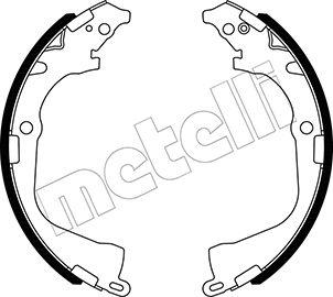 Metelli 53-0529 - Drum Brake Shoe Set car-mod.net
