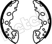 Metelli 53-0697 - Drum Brake Shoe Set car-mod.net