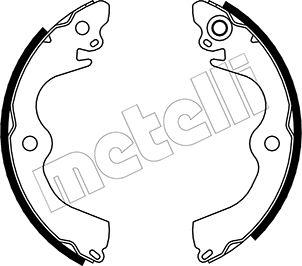 Metelli 53-0601 - Drum Brake Shoe Set car-mod.net
