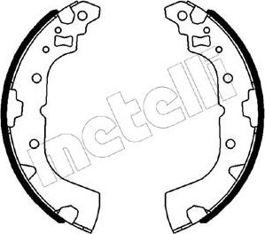 Metelli 53-0602 - Drum Brake Shoe Set car-mod.net