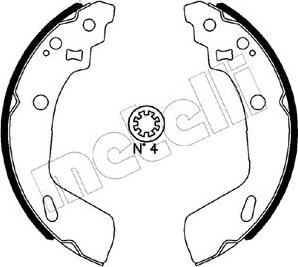 Metelli 53-0633 - Drum Brake Shoe Set car-mod.net