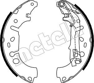 Metelli 53-0093 - Drum Brake Shoe Set car-mod.net