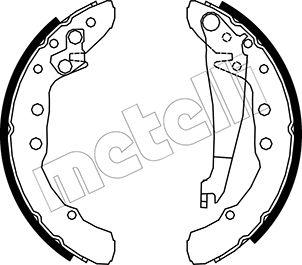 Metelli 53-0009 - Drum Brake Shoe Set car-mod.net