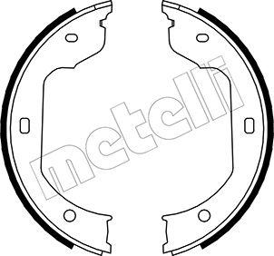 Metelli 53-0019 - Brake Shoe Set, parking brake car-mod.net