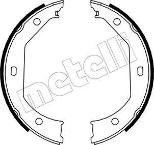 Metelli 53-0017 - Brake Shoe Set, parking brake car-mod.net