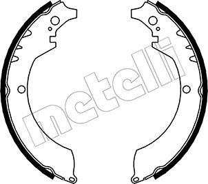 Metelli 53-0033 - Drum Brake Shoe Set car-mod.net