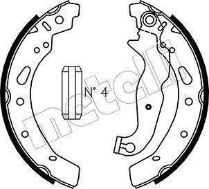 Metelli 53-0148 - Drum Brake Shoe Set car-mod.net