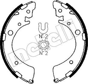Metelli 53-0153 - Drum Brake Shoe Set car-mod.net