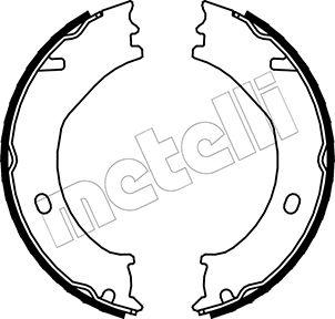 Metelli 53-0163 - Brake Shoe Set, parking brake car-mod.net