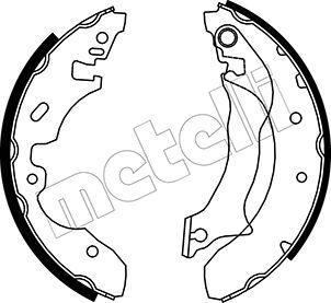 Metelli 53-0130 - Drum Brake Shoe Set car-mod.net