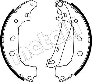 Metelli 53-0138 - Drum Brake Shoe Set car-mod.net