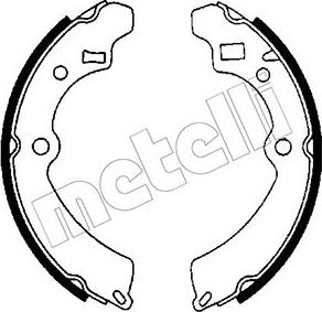 Metelli 53-0393 - Drum Brake Shoe Set car-mod.net