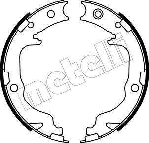 Metelli 53-0362 - Brake Shoe Set, parking brake car-mod.net