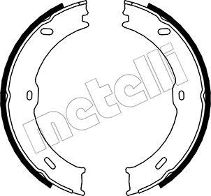 Metelli 53-0246 - Brake Shoe Set, parking brake car-mod.net