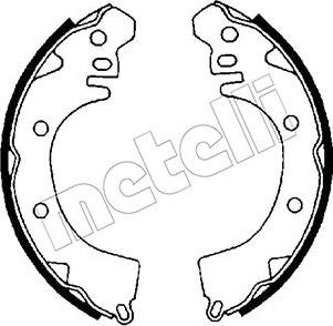 Metelli 53-0252 - Drum Brake Shoe Set car-mod.net