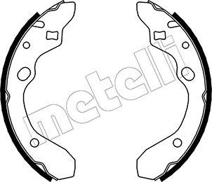 Metelli 53-0210 - Drum Brake Shoe Set car-mod.net