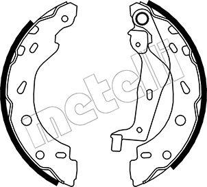 Metelli 53-0237 - Drum Brake Shoe Set car-mod.net