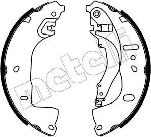 Metelli 53-0764 - Drum Brake Shoe Set car-mod.net