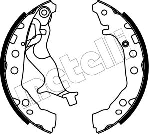 Metelli 53-0737 - Drum Brake Shoe Set car-mod.net