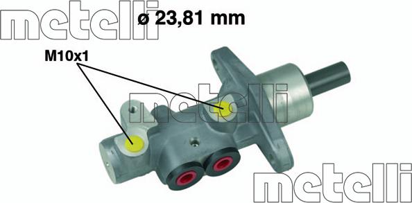 Metelli 05-0490 - Brake Master Cylinder car-mod.net