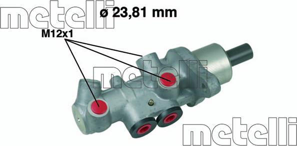 Metelli 05-0536 - Brake Master Cylinder car-mod.net