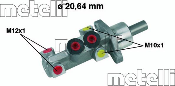 Metelli 05-0388 - Brake Master Cylinder car-mod.net