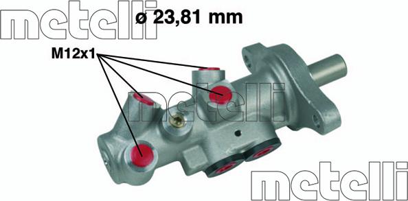Metelli 05-0295 - Brake Master Cylinder car-mod.net