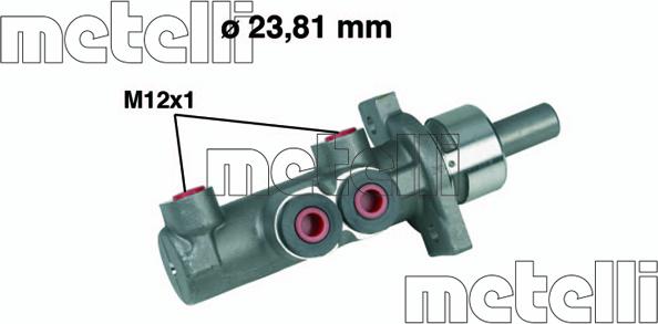 Metelli 05-0280 - Brake Master Cylinder car-mod.net