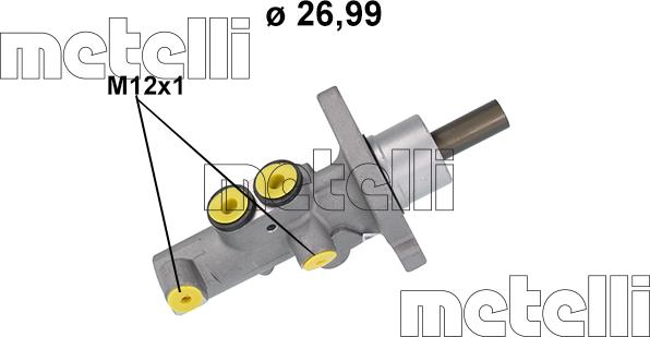 Metelli 05-1218 - Brake Master Cylinder car-mod.net