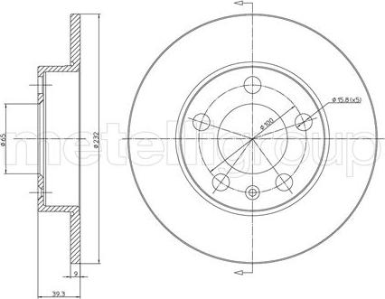 Metelli 23-0366C - Brake Disc car-mod.net