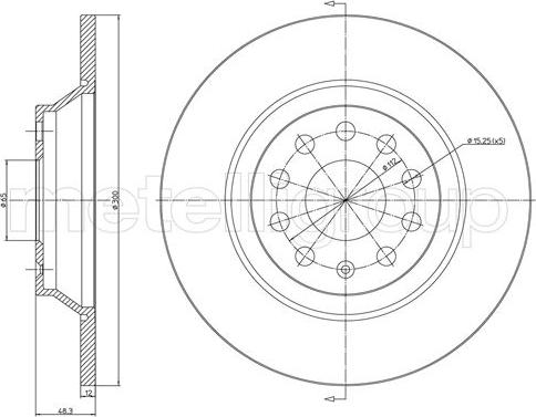 Metelli 23-1519C - Brake Disc car-mod.net