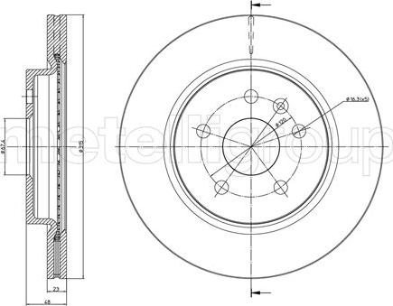 Metelli 23-1009C - Brake Disc car-mod.net