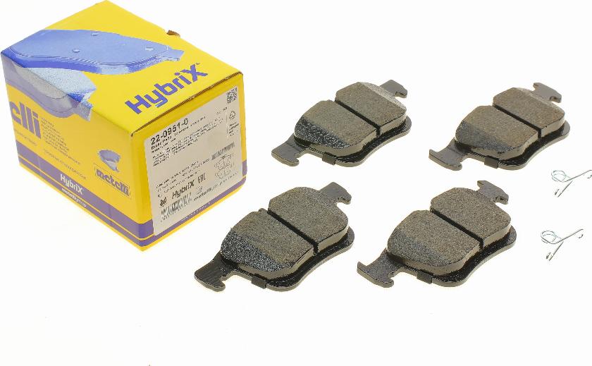 Metelli 22-0951-0 - Brake Pad Set, disc brake car-mod.net