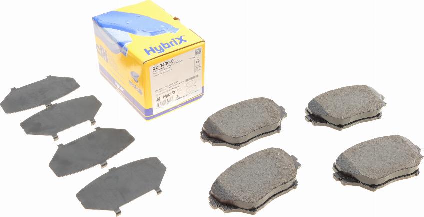 Metelli 22-0430-0 - Brake Pad Set, disc brake car-mod.net