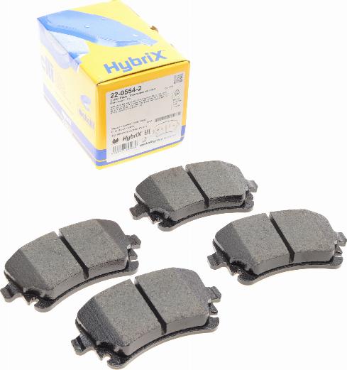 Metelli 22-0554-2 - Brake Pad Set, disc brake car-mod.net
