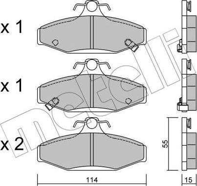 Akebono AN-7116K - Brake Pad Set, disc brake car-mod.net