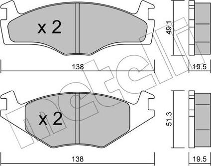Galfer 20253 - Brake Pad Set, disc brake car-mod.net