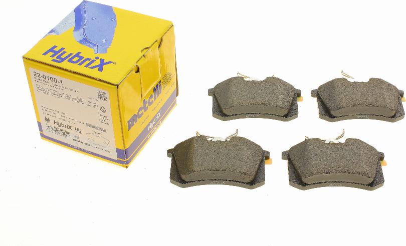 Metelli 22-0100-1 - Brake Pad Set, disc brake car-mod.net