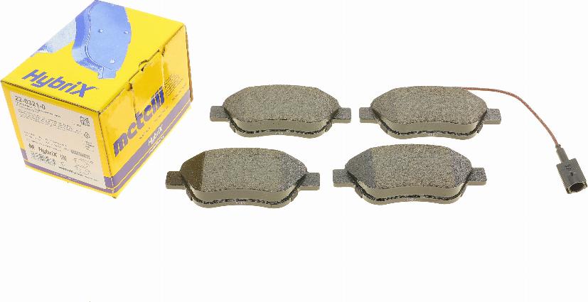 Metelli 22-0321-0 - Brake Pad Set, disc brake car-mod.net