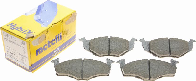 Metelli 22-0206-0 - Brake Pad Set, disc brake car-mod.net