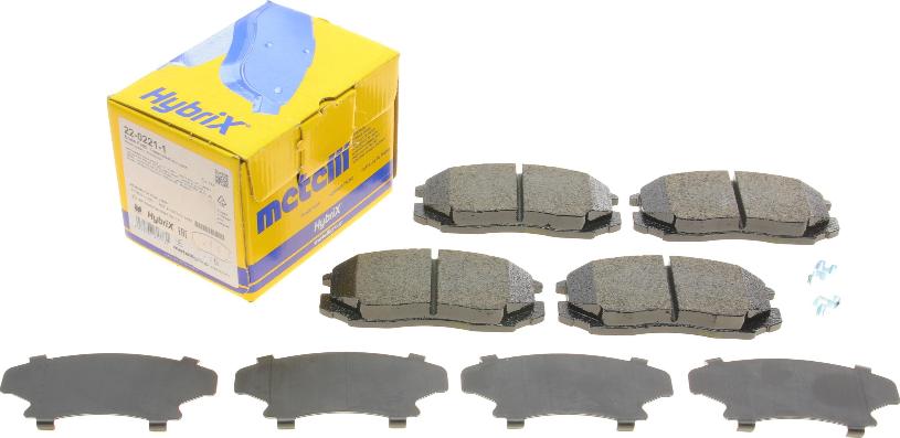 Metelli 22-0221-1 - Brake Pad Set, disc brake car-mod.net