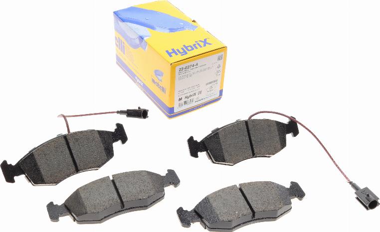 Metelli 22-0274-4 - Brake Pad Set, disc brake car-mod.net