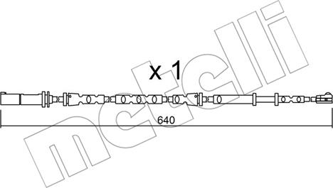 Metelli SU.312 - Warning Contact, brake pad wear car-mod.net