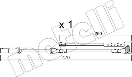Metelli SU.338 - Warning Contact, brake pad wear car-mod.net